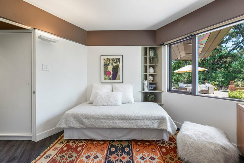 lloyd wright’s usonian-style house in california embraces oblique angles and abundant glazing