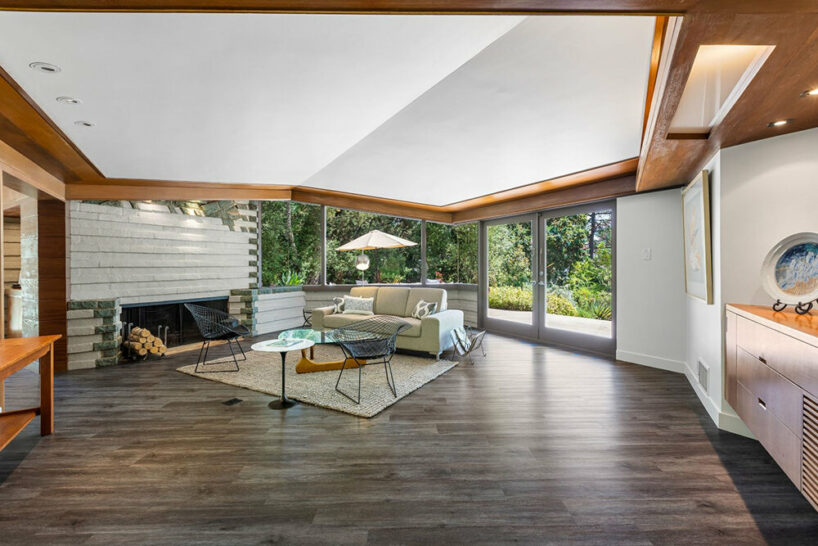 lloyd wright’s usonian-style house in california embraces oblique angles and abundant glazing