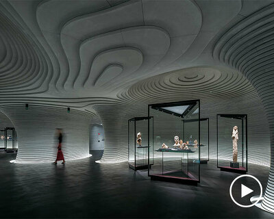 a look inside mario cucinella's cavernous interiors for luigi rovati foundation in milan