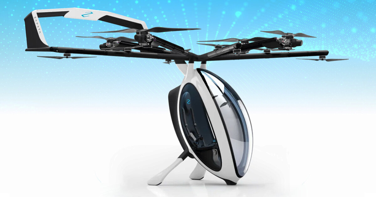 zapata's personal flying airscooter takes off and glides using VR