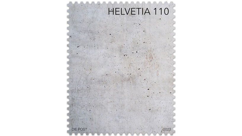 swiss post introduces concrete stamp celebrating the country's architectural history