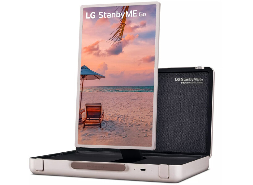 LG stanbyme go tv suitcase
