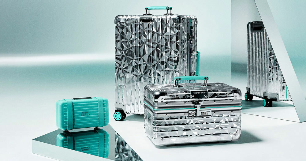 RIMOWA x tiffany collection merges two icons with diamond design