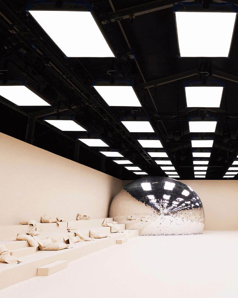 acne studios ss24 womenswear disco ball