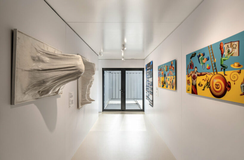 balbek bureau converts shipping containers into portable cultural hub in ukraine