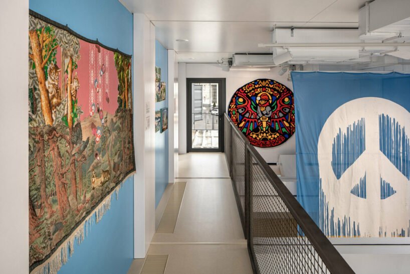 balbek bureau converts shipping containers into portable cultural hub in ukraine