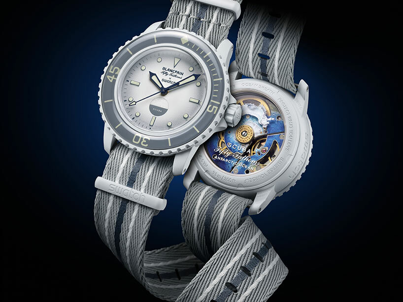 swatch crafts 'fifty fathom' collection from bioceramics & fishing