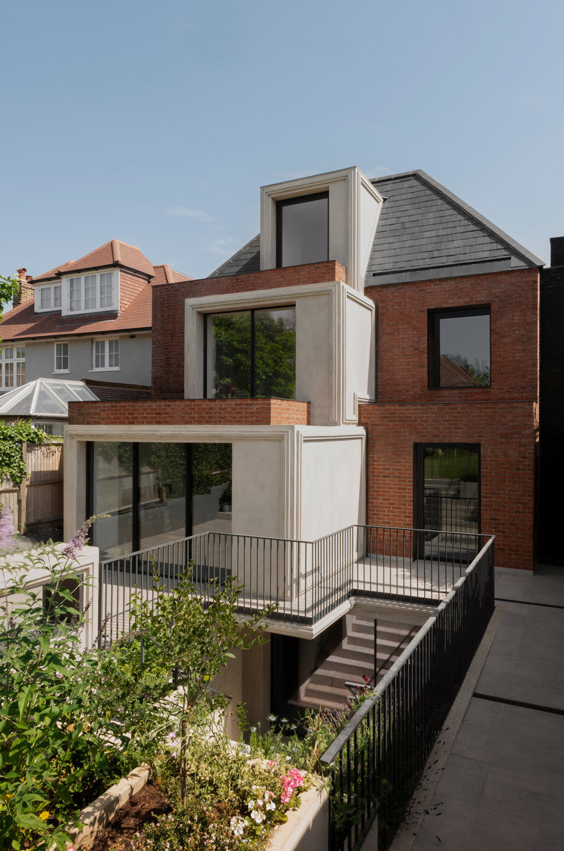 bureau de change marries brick and cast concrete for contemporary edwardian london house