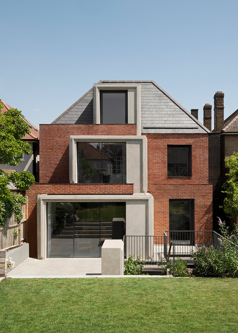 bureau de change marries brick and cast concrete for contemporary edwardian london house