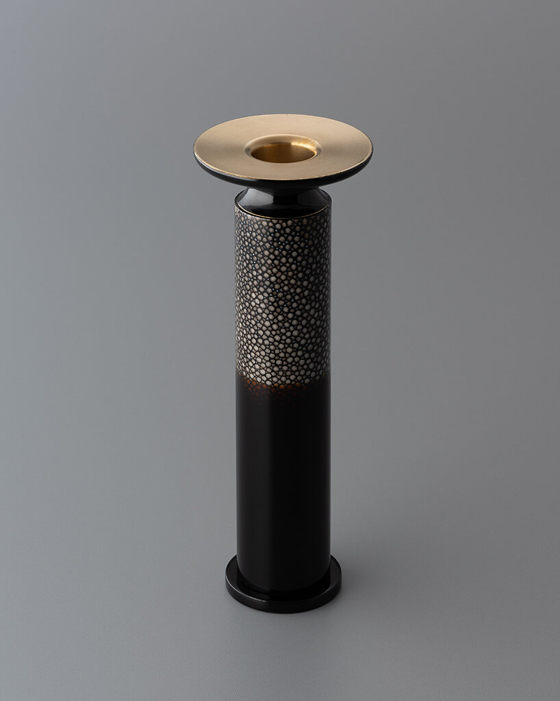 Lacquer candle (Sharkskin) by Marusue