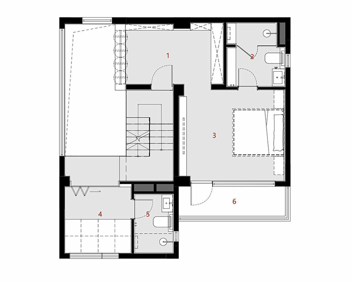 minimalist 'crossing house' built for three generations in rural china