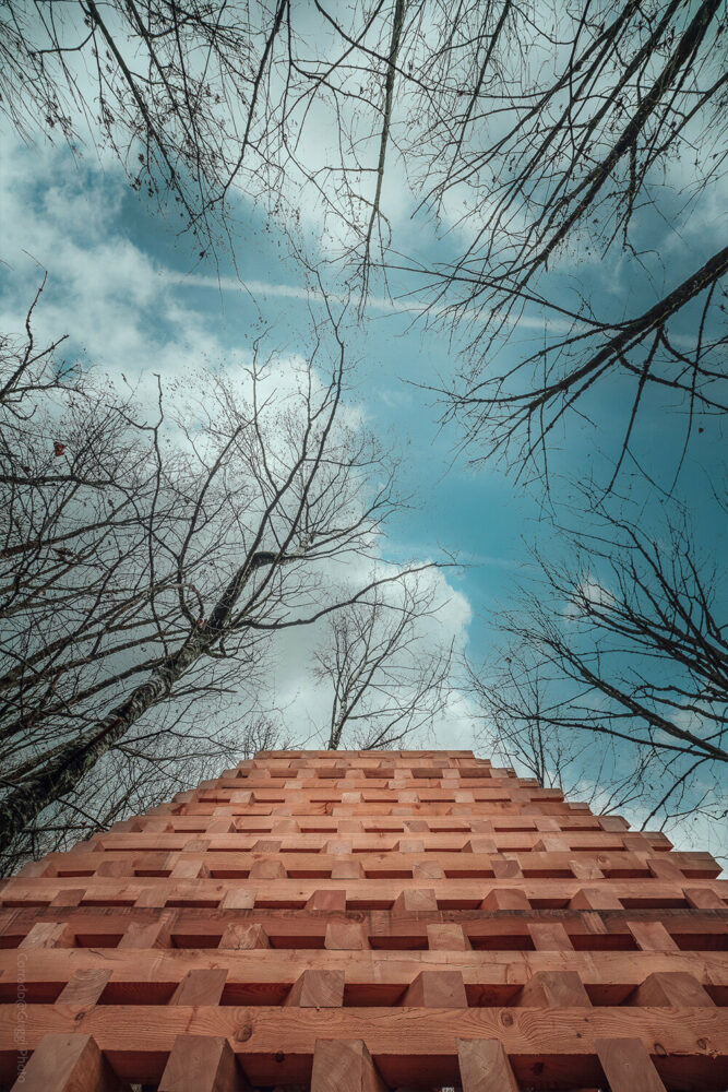 all the structures employ locally sourced materials