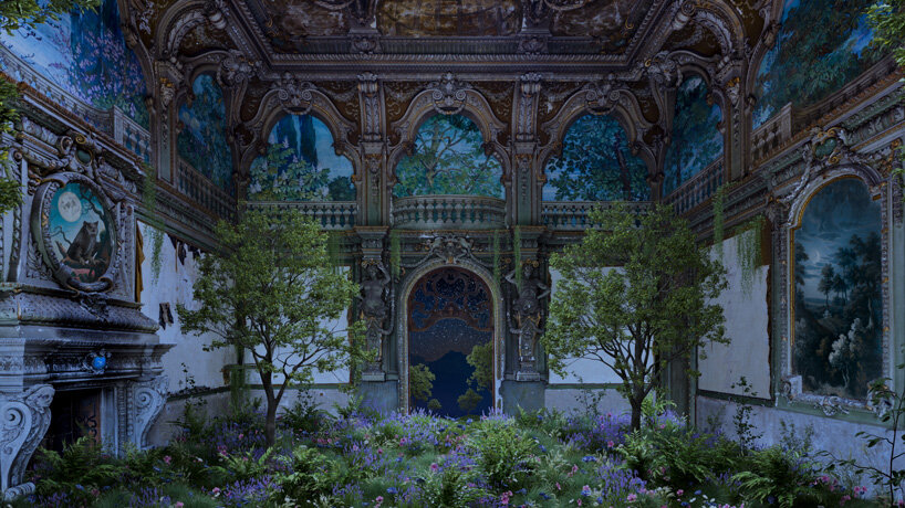 a hypnotic cuckoo clock springs to life amid a 400-year-old baroque villa in this dynamic NFT