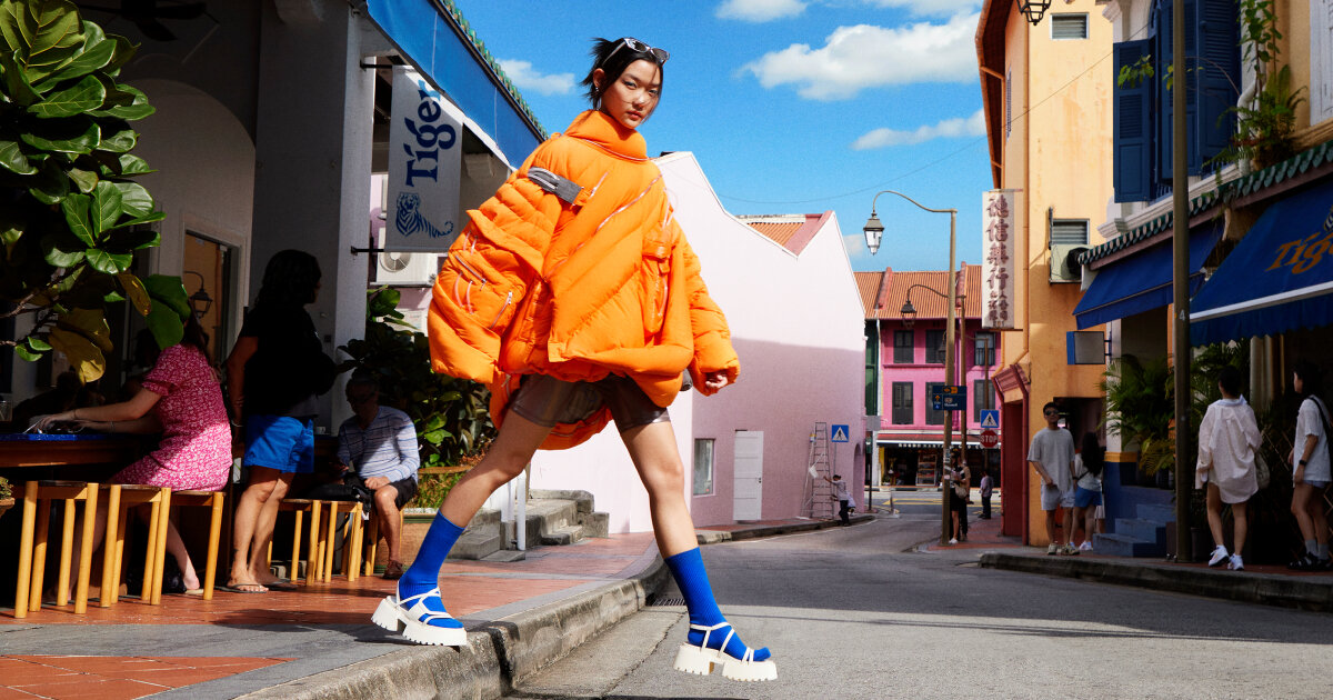 what heatwave? TIGER summer puffer jacket uses cold beer to cool 