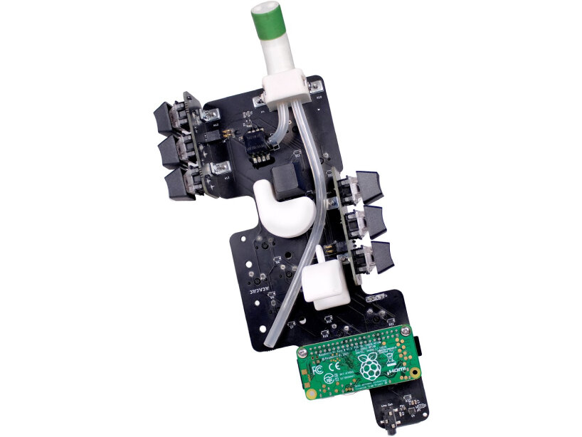 haxophone hackable electronic saxophone mechanical keys raspberry pi