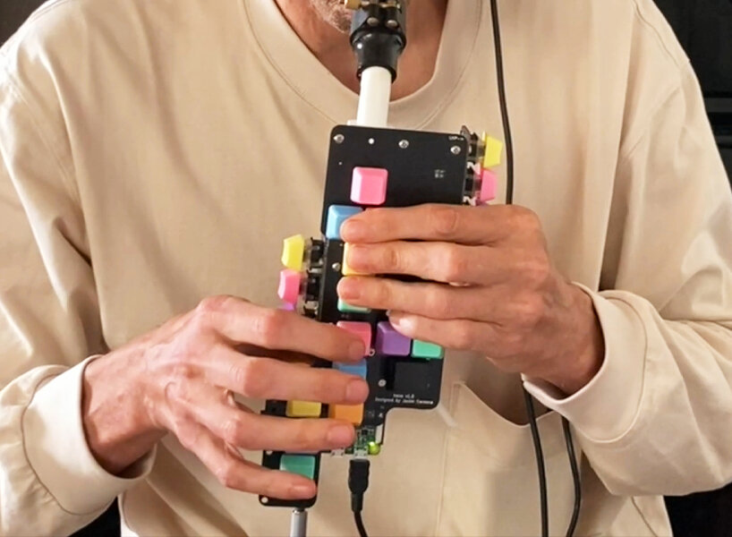 haxophone hackable electronic saxophone mechanical keys raspberry pi