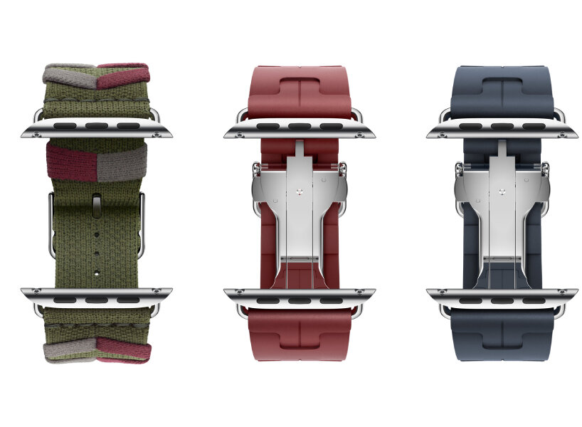Hermès weaves first-ever apple watch bands in knitted nylon with 3D pattern