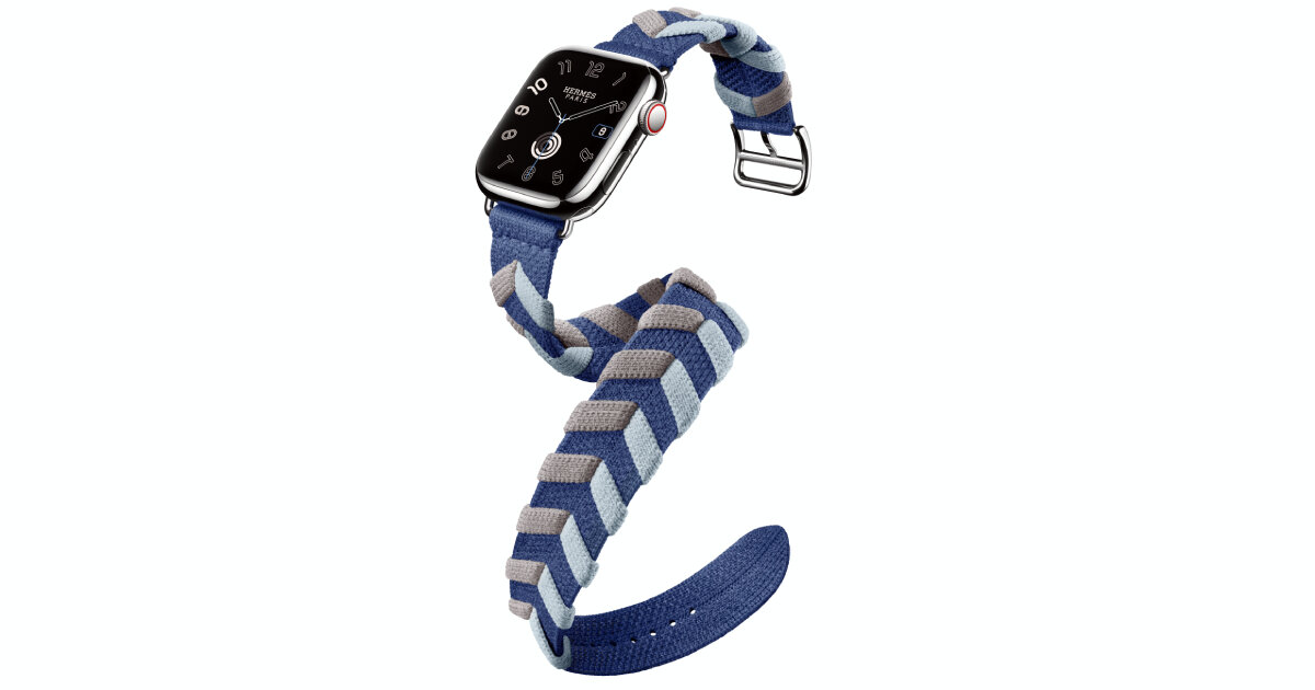 Hermès weaves first-ever apple watch bands in knitted nylon with 