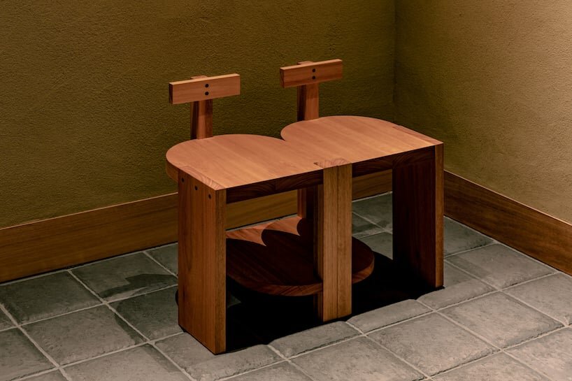 the chairs constructed for the curry restaurant are made by a local woodworker