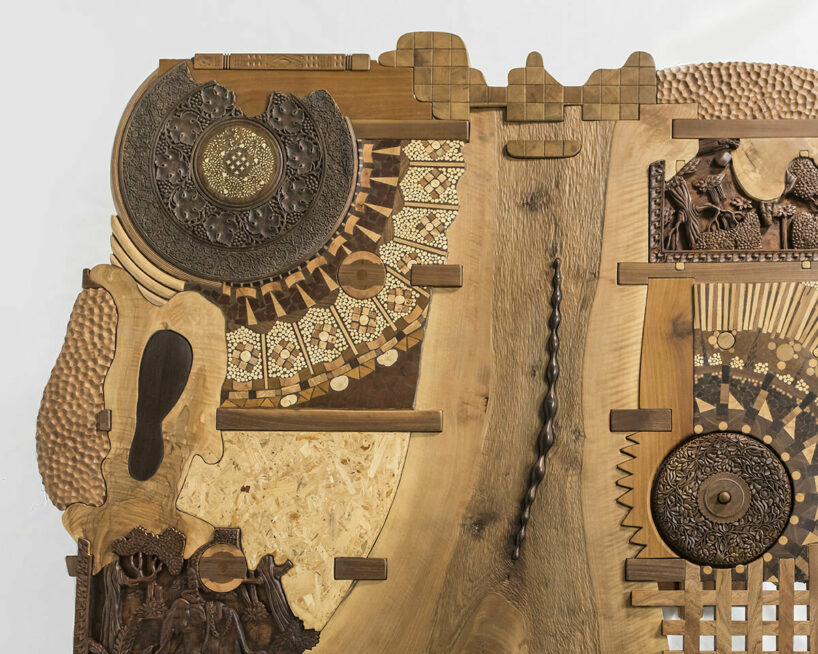 'fused before charred,' detail