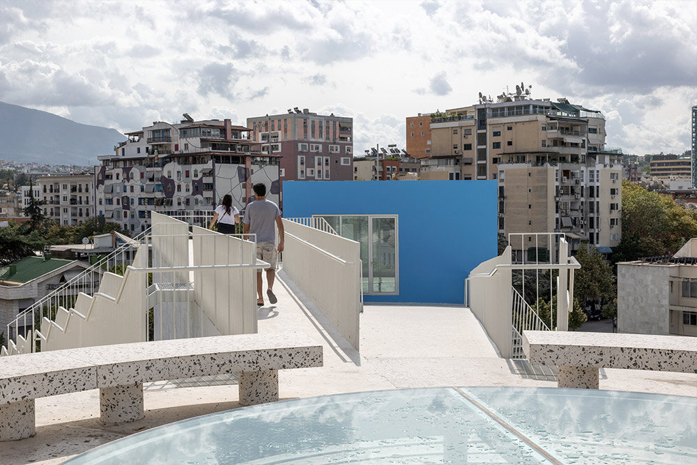 MVRDV's pyramid of tirana turns a former communist monument into a cultural center