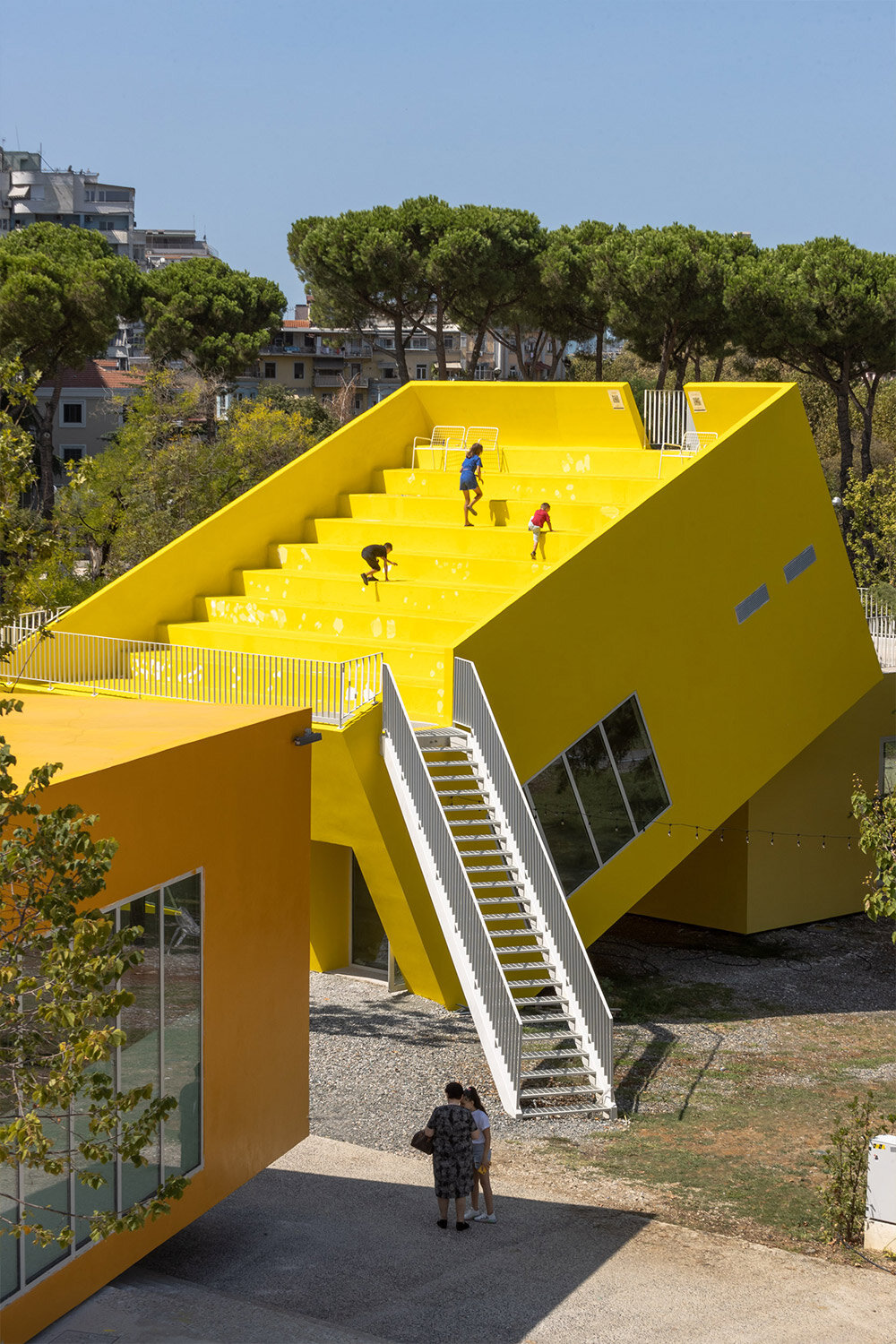 MVRDV's pyramid of tirana turns a former communist monument into a cultural center