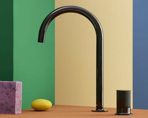 roca’s nu collection taps into mediterranean spirit with colorful faucet series