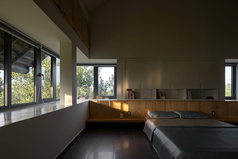 the intimate pair of compartments serve as the parents' retreat