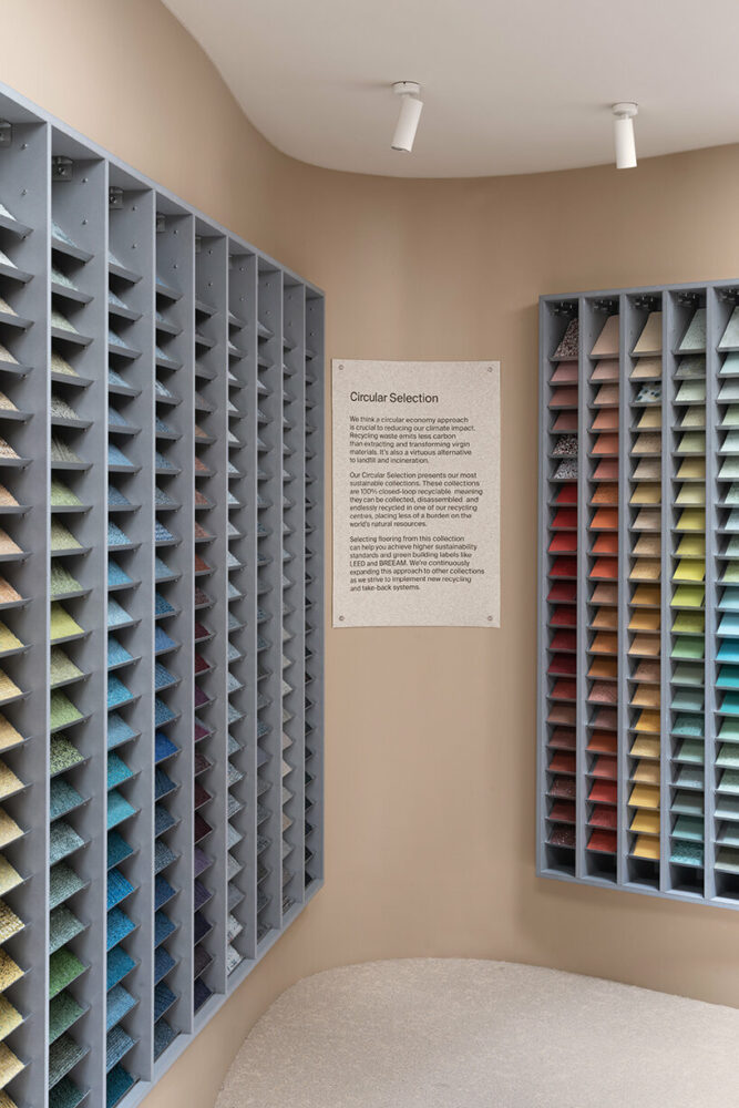 the multifunctional space redefines the traditional showroom experience