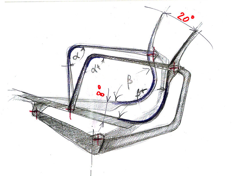Study of the seating and backrest movement angles, Physix, 2011