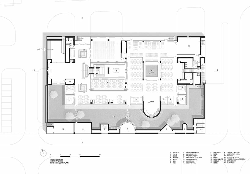 first floor plan © XING DESIGN