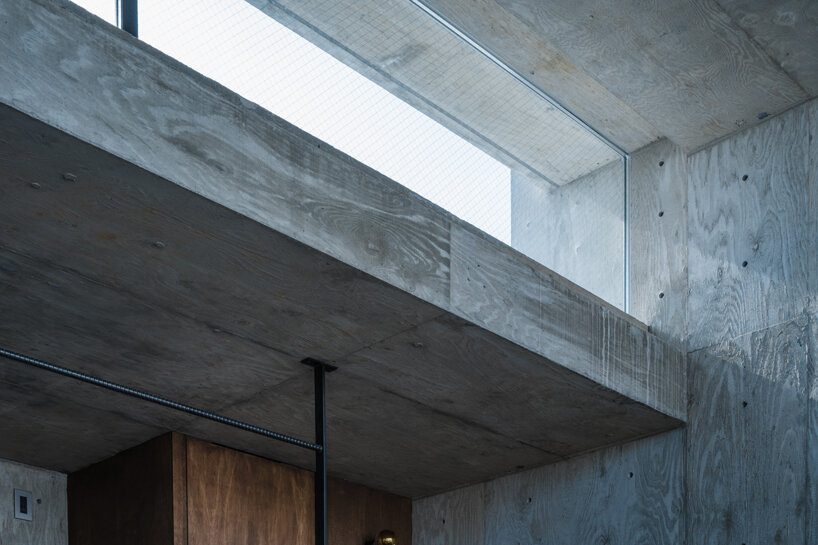 intentionally misaligned floors create a distinctive design