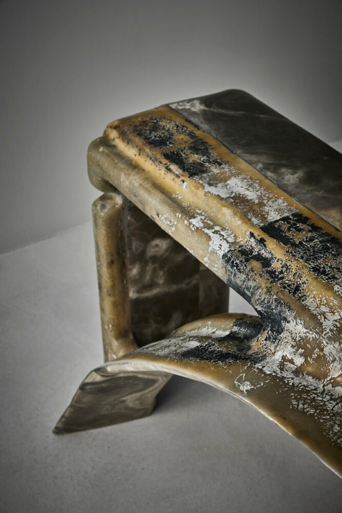 Vincenzo De Cotiis, DC2325, 2022, Black Onyx, Hand-Painted Recycled Fiberglass. Courtesy Vincenzo de Cotiis