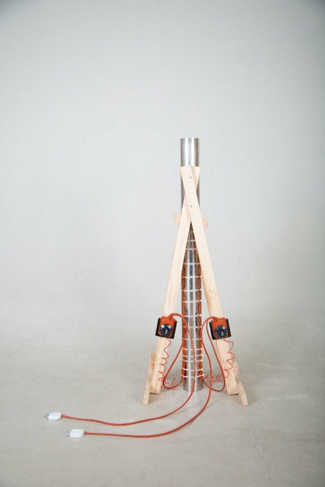 Plastification Platform: used to soften wood and avoid fracture under pressure