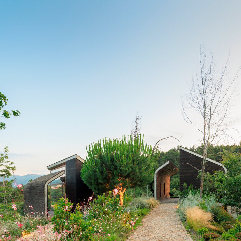 FCC arquitectura inserts wellness retreat into a lush oasis in portugal