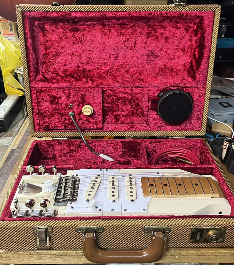 foldable electric guitar briefcase