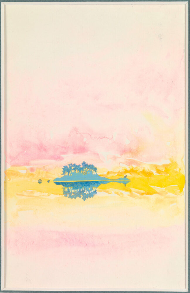 Tove Jansson, Sommarön (Summer Island), N. D., pencil and gouache on paper, 15 X 24 cm | image © Tove Jansson Estate