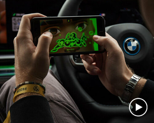 sara sadik turns BMW i5's AirConsole into an immersive gaming portal at frieze london 2023