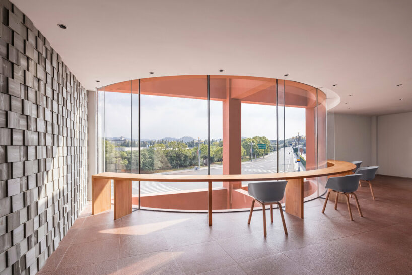 li city study invites 24/7 reading amid a terracotta-hued & skylit backdrop in china - 7