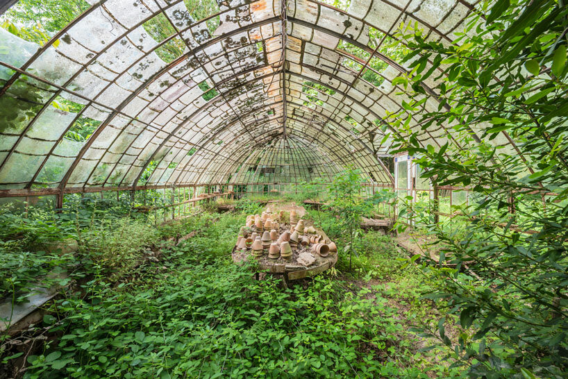 romain veillon captures abandoned places reclaimed by nature in the absence of humanity