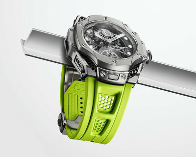 samuel ross blasts and hammers titanium to forge hublot’s big bang tourbillon watch