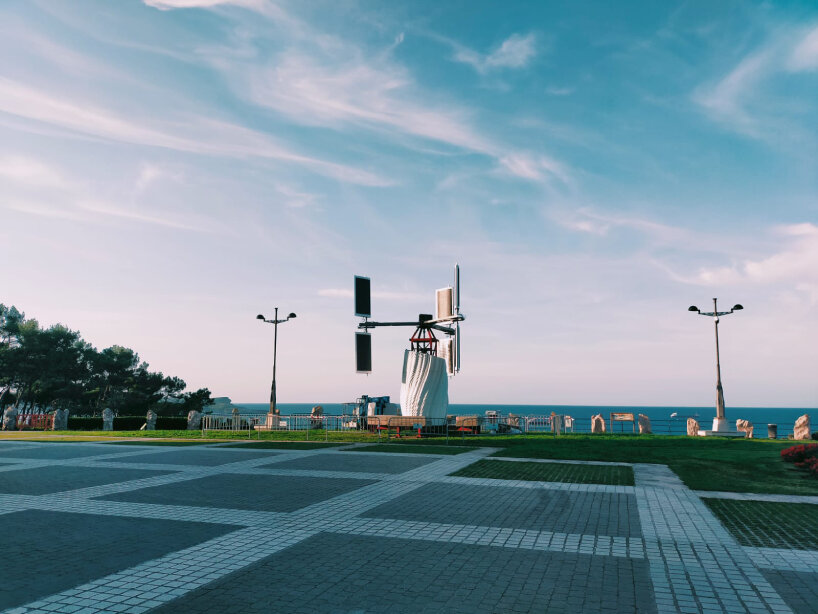 soleolico wind turbine solar panels