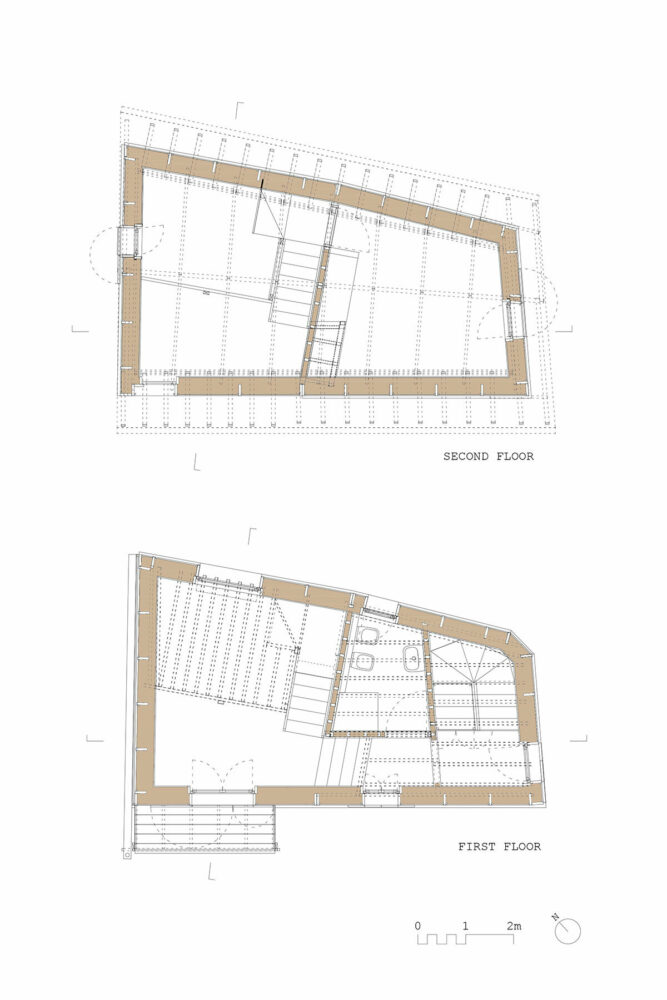 first and second floor plan