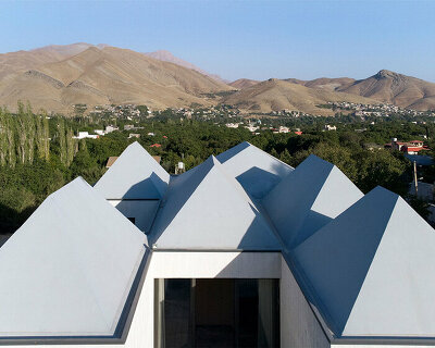 ZAV architects' sharp-edged geometries reflect the iranian mountainscape