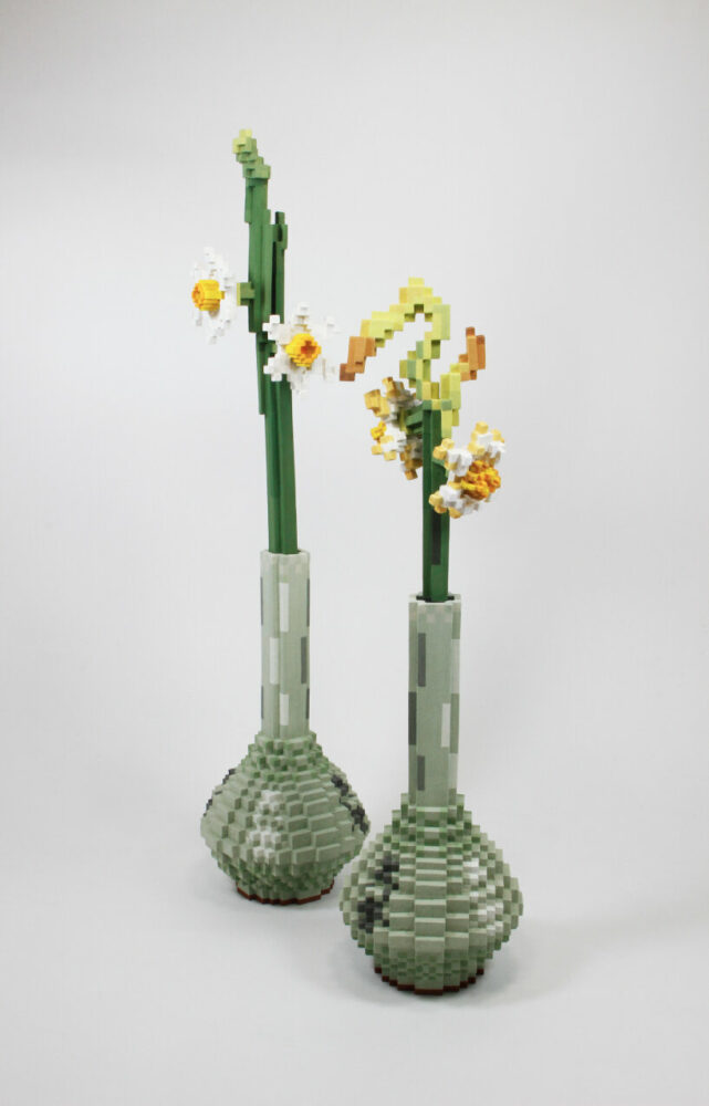 toshiya masuda pixelated ceramic sculptures