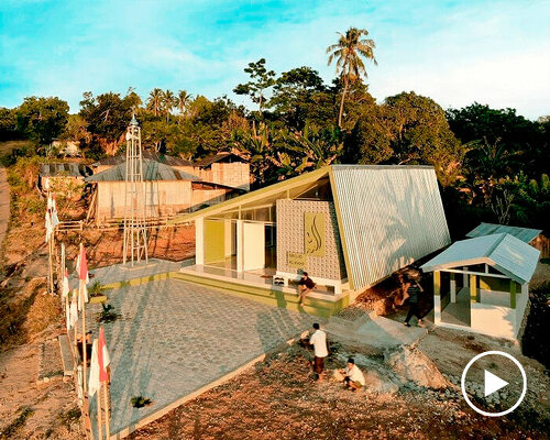 aaksen employs rainwater harvesting system in new mosque in indonesia