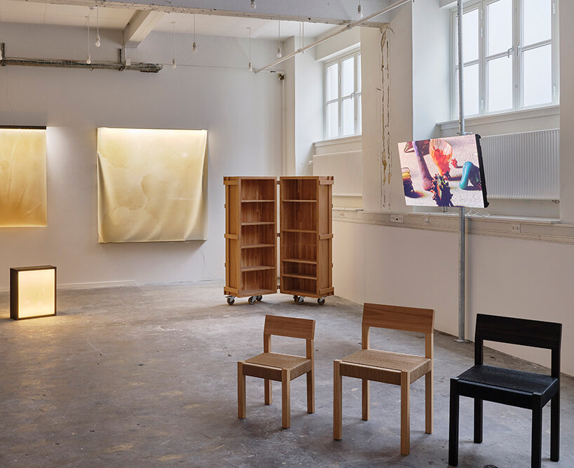 cabinet on wheels by anna søgaard reflects on our daily needs and their importance