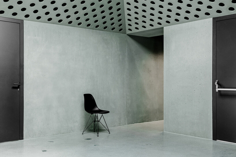 pedevilla inserts inner courtyards & dome-like skylights into workplace renovation in italy