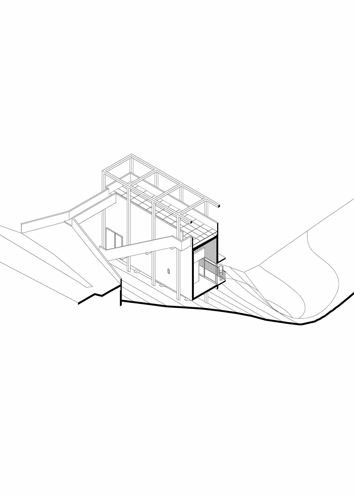 agustín berzero's 'casa taller' rises from the treetops of la paisanita