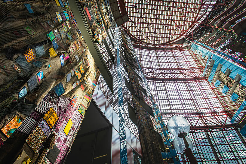 architectural innovations occupy thompson center atrium during chicago biennial - 1